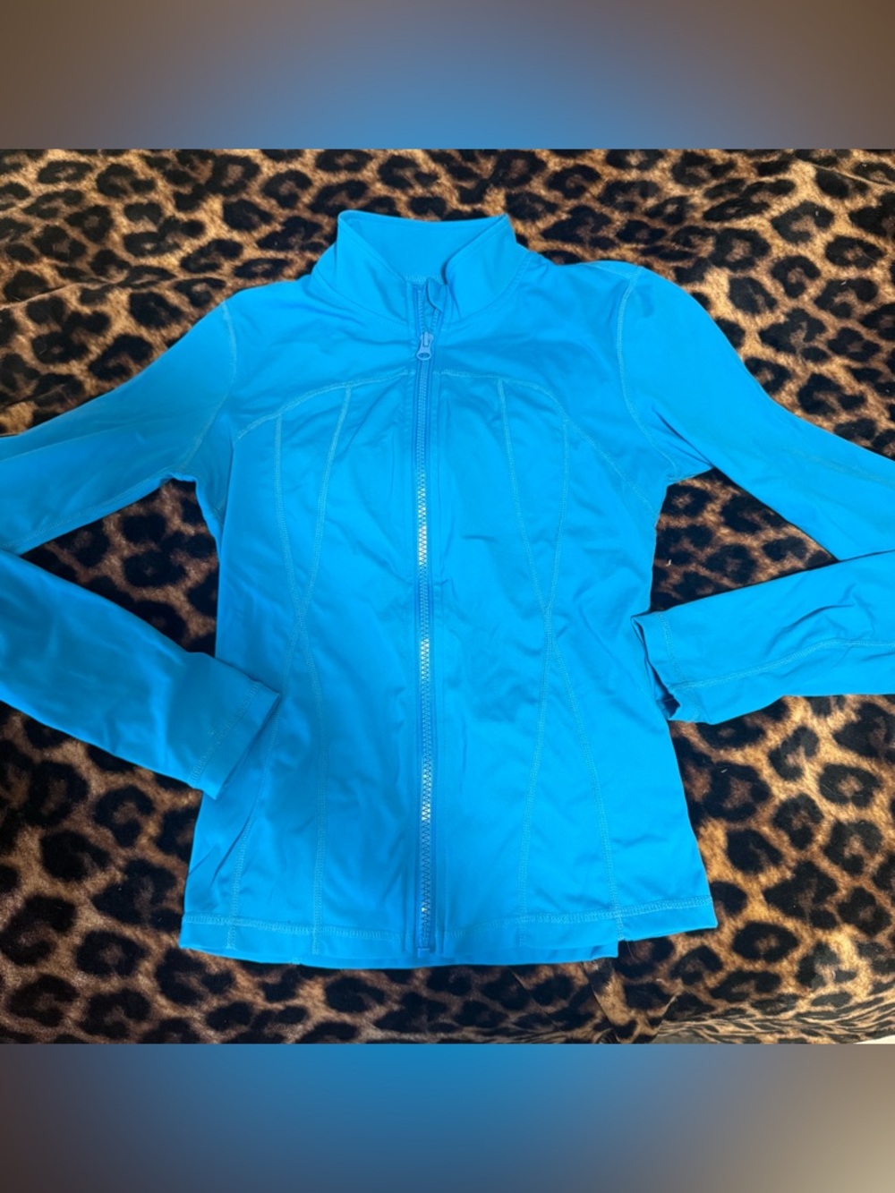 Women’s Bright Blue Zip-Front Active Jacket